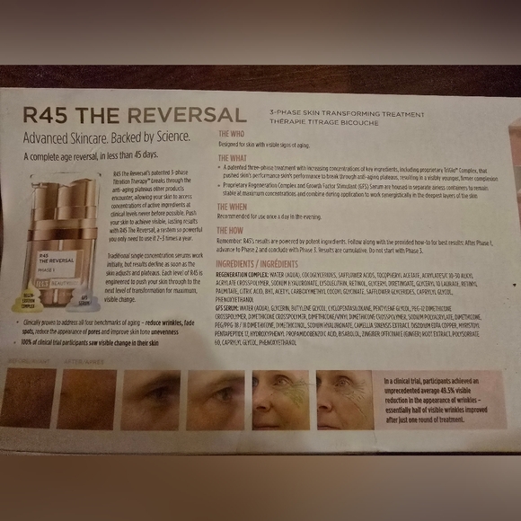 NIB $160 BeautyBio R45 The Reversal 3-Phase Retinol Booster System - Picture 7 of 11